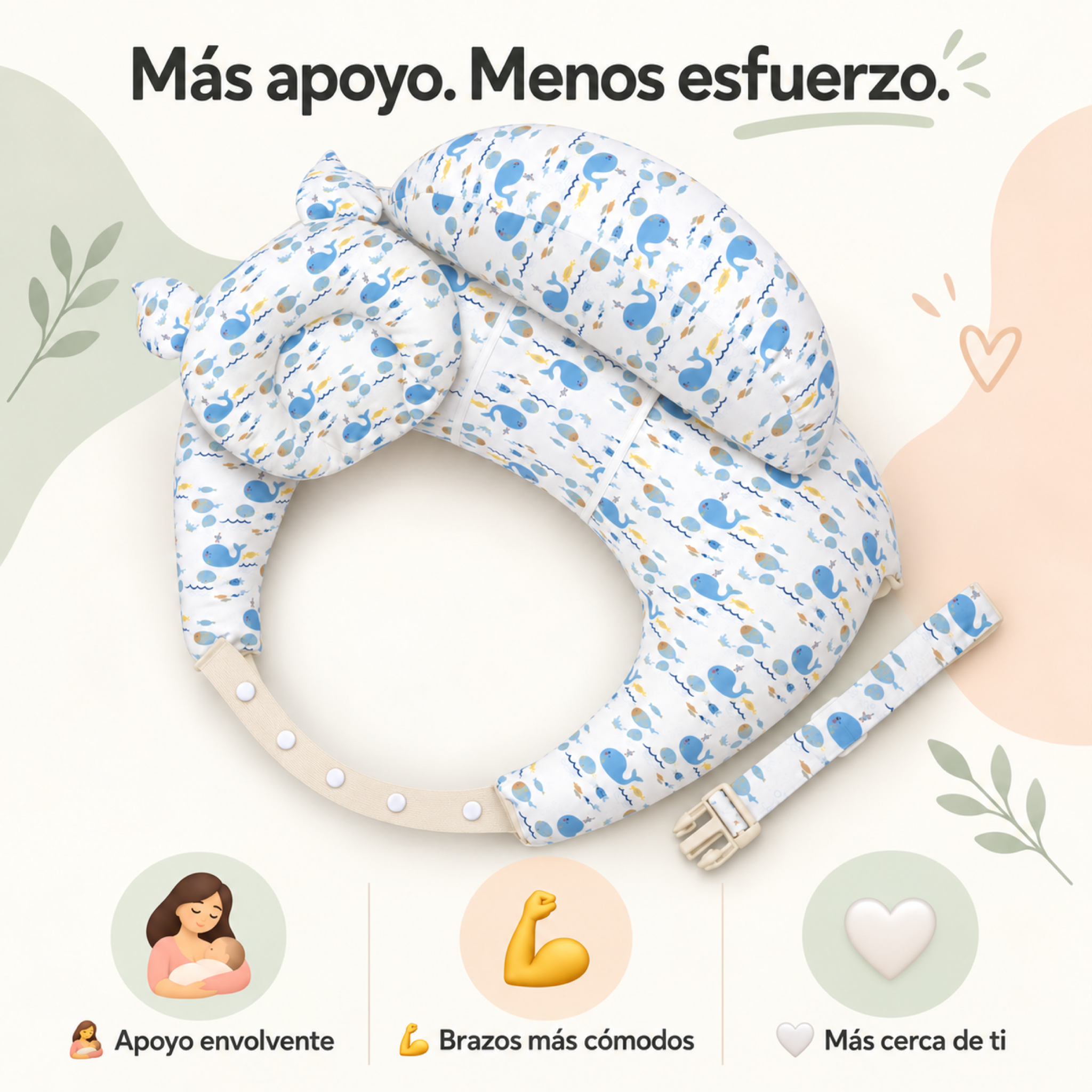Infografía 1 de beneficios del cojín BebiNest
