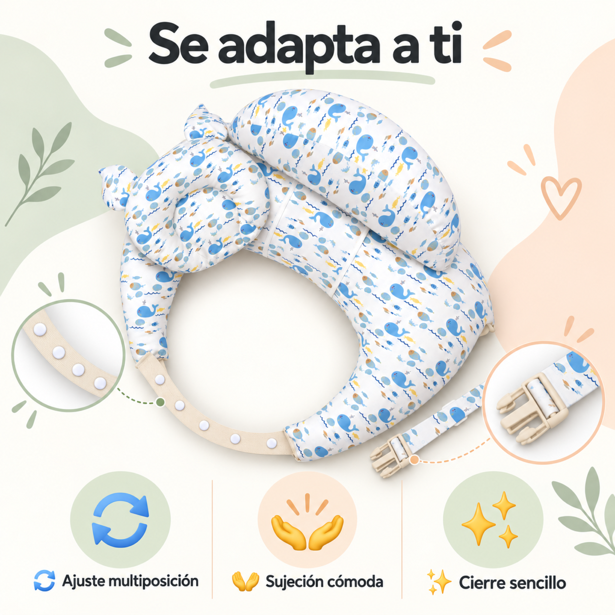 Infografía 3 de beneficios del cojín BebiNest