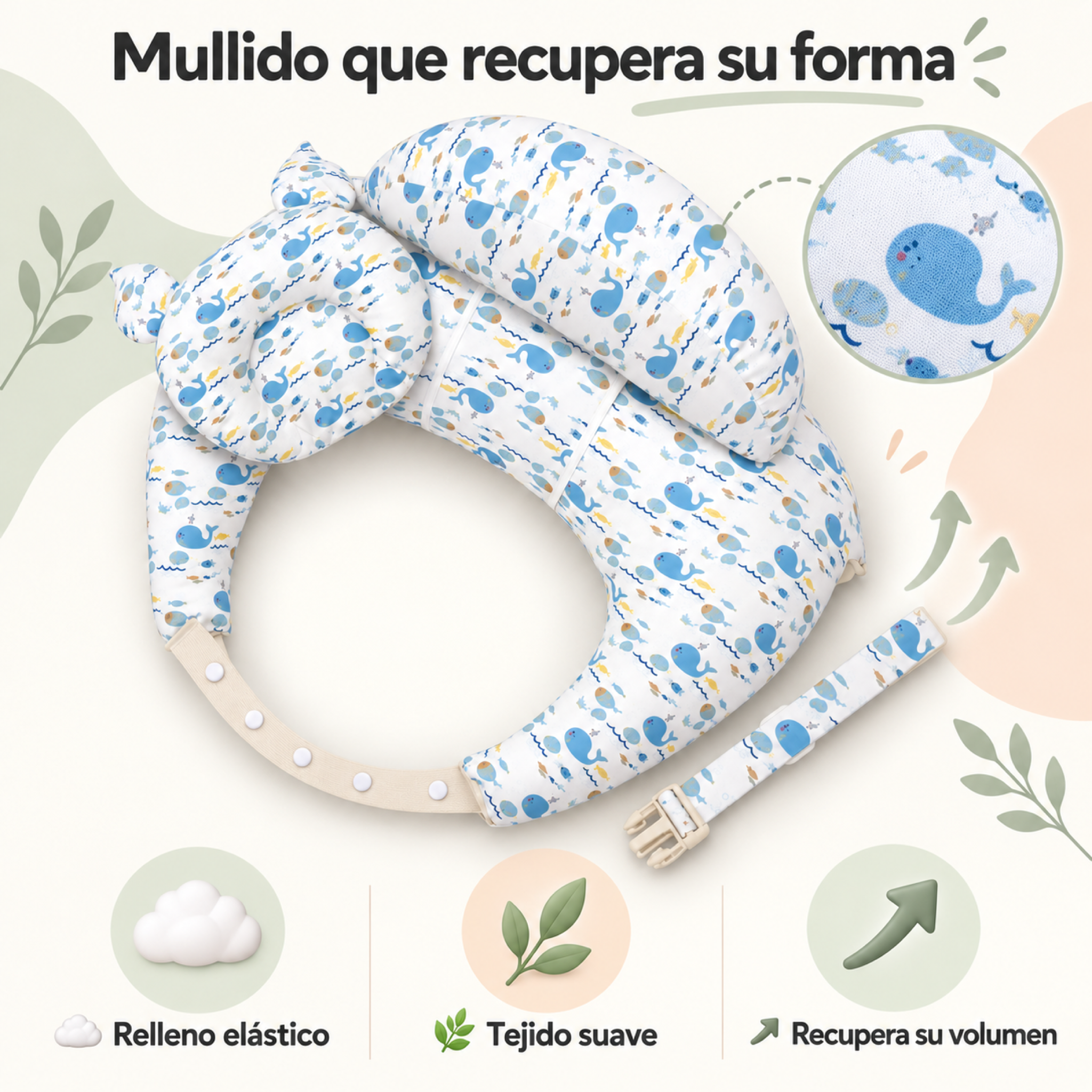 Infografía 4 de beneficios del cojín BebiNest